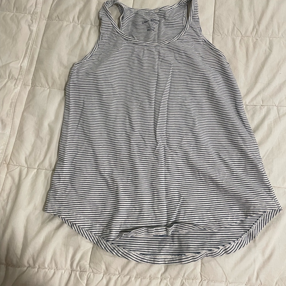 Universal Thread Black and White Striped Tank Top